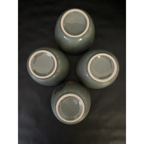 Arita Yaki Sage Black Bamboo Japanese Tea Pot & 4 Cups Original Box - Picture 5 of 15